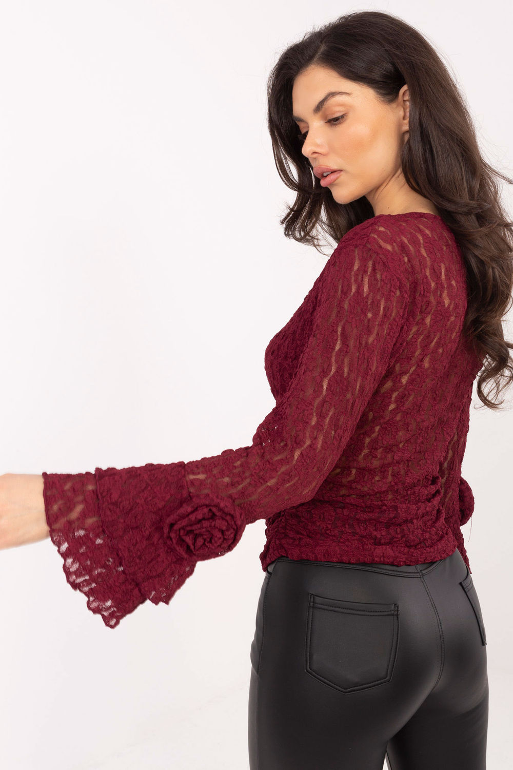 Bluzka Model IT-BZ-22122.85 Bordo - Italy Moda - obrazek 3