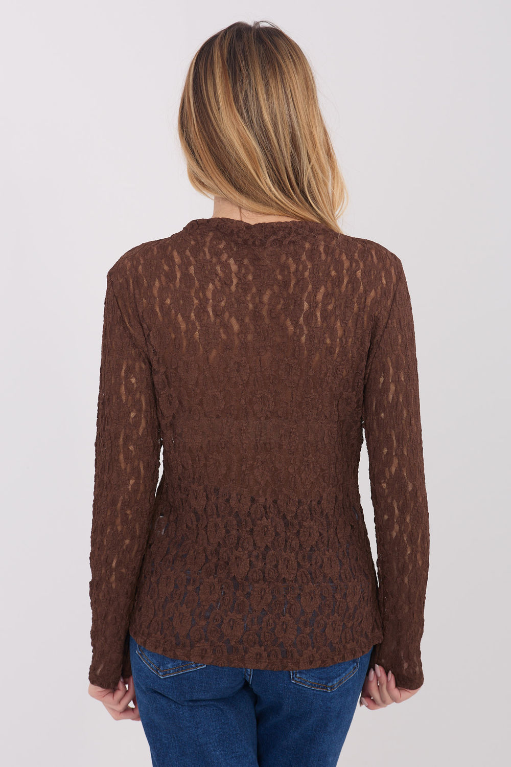 Bluzka Model IT-BZ-9962.98 Brown - Italy Moda - obrazek 3
