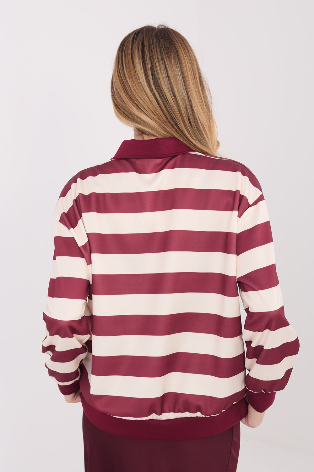 Bluza Damska Model IT-BZ-9980.16 Bordo - Italy Moda - obrazek 2
