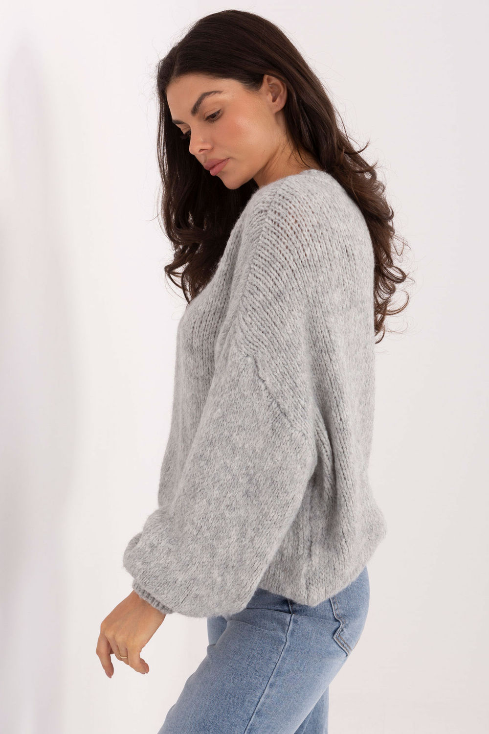 Sweter Damski Model MI-SW-1909.68 Grey - Italy Moda - obrazek 2