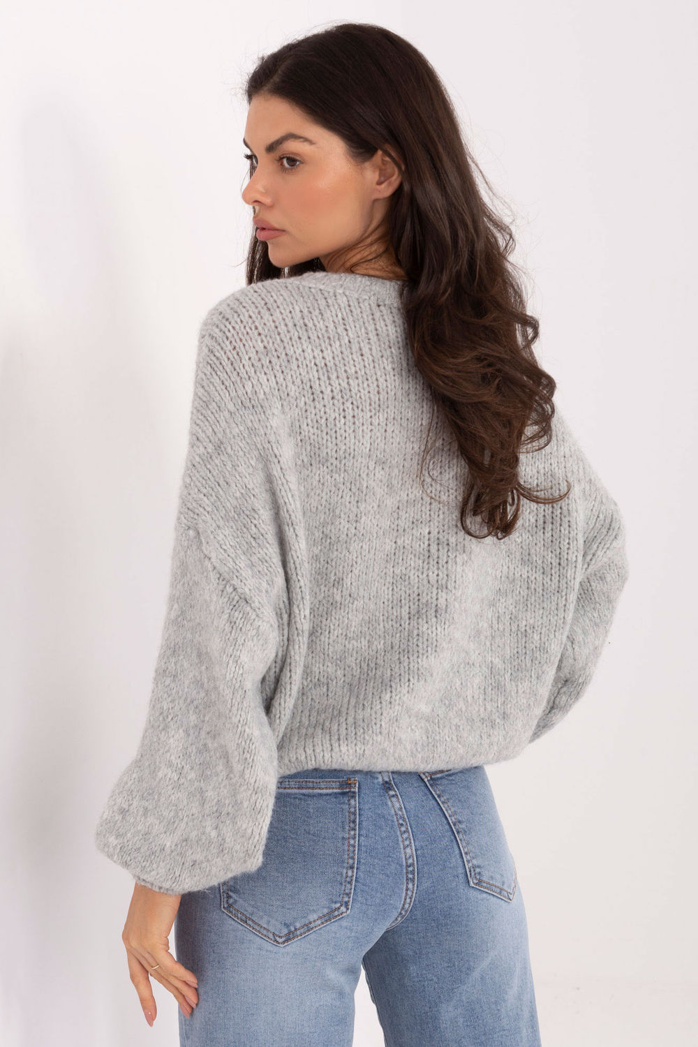 Sweter Damski Model MI-SW-1909.68 Grey - Italy Moda - obrazek 3