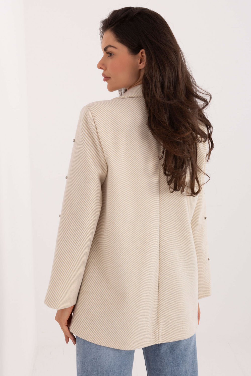 Marynarka Model IT-MA-18365.97 Light Beige - Italy Moda - obrazek 2