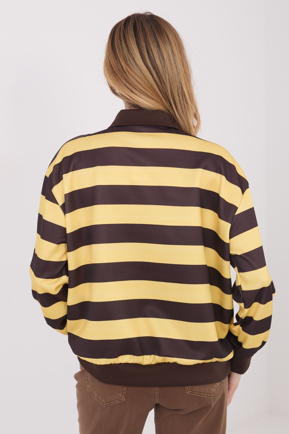 Bluza Damska Model IT-BZ-9980.16 Yellow - Italy Moda - obrazek 4