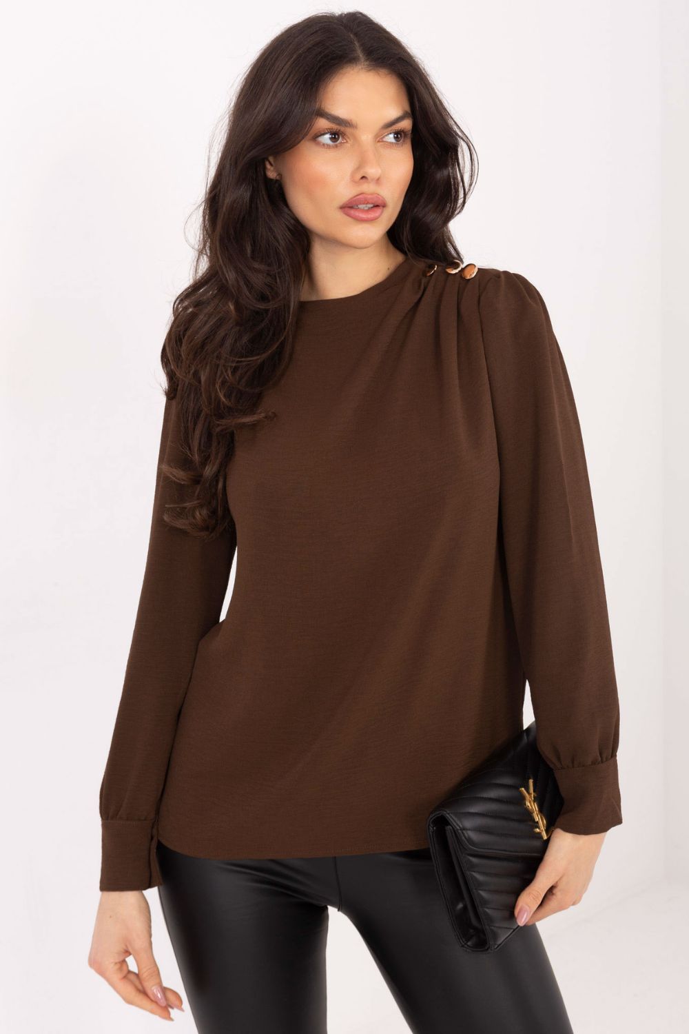 Bluzka Model MI-BZ-278519-1.40 Brown - Italy Moda - obrazek 4