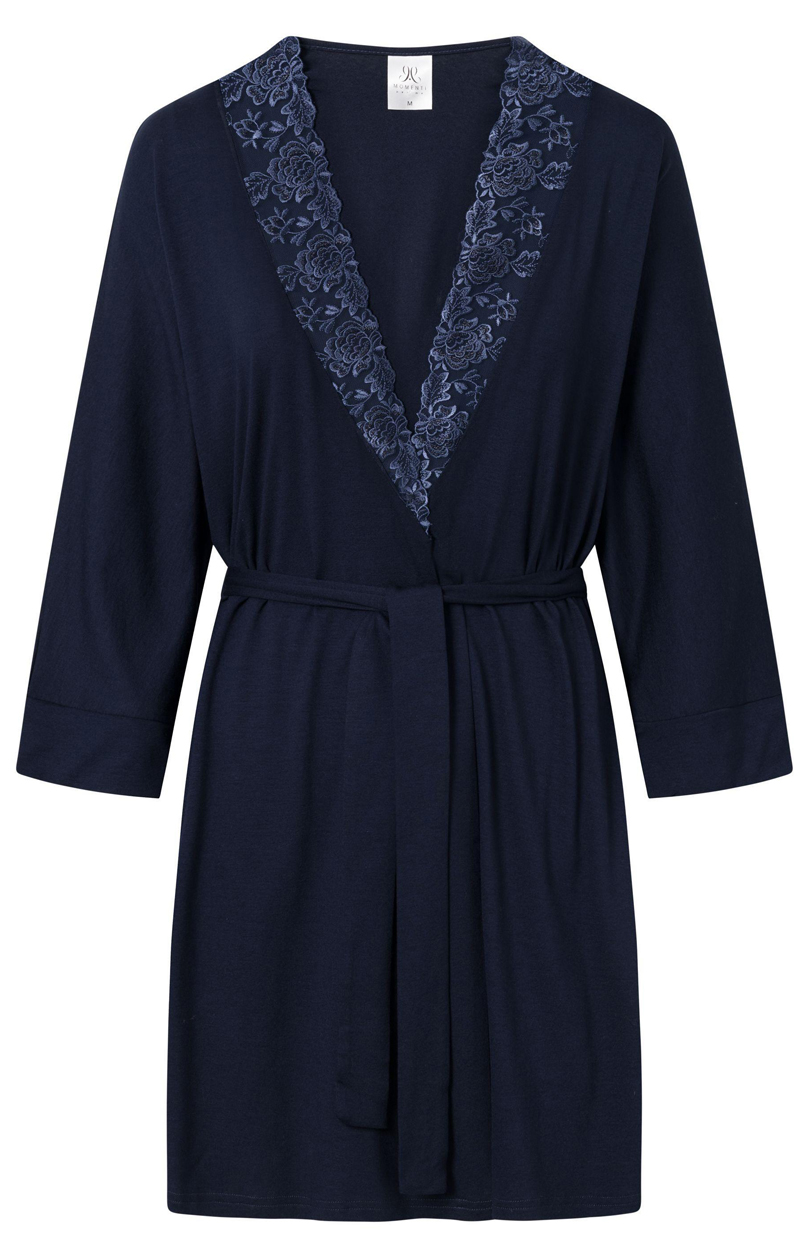 Szlafrok Damski Model Daphne 172554 Navy - Momenti Per Me - obrazek 4