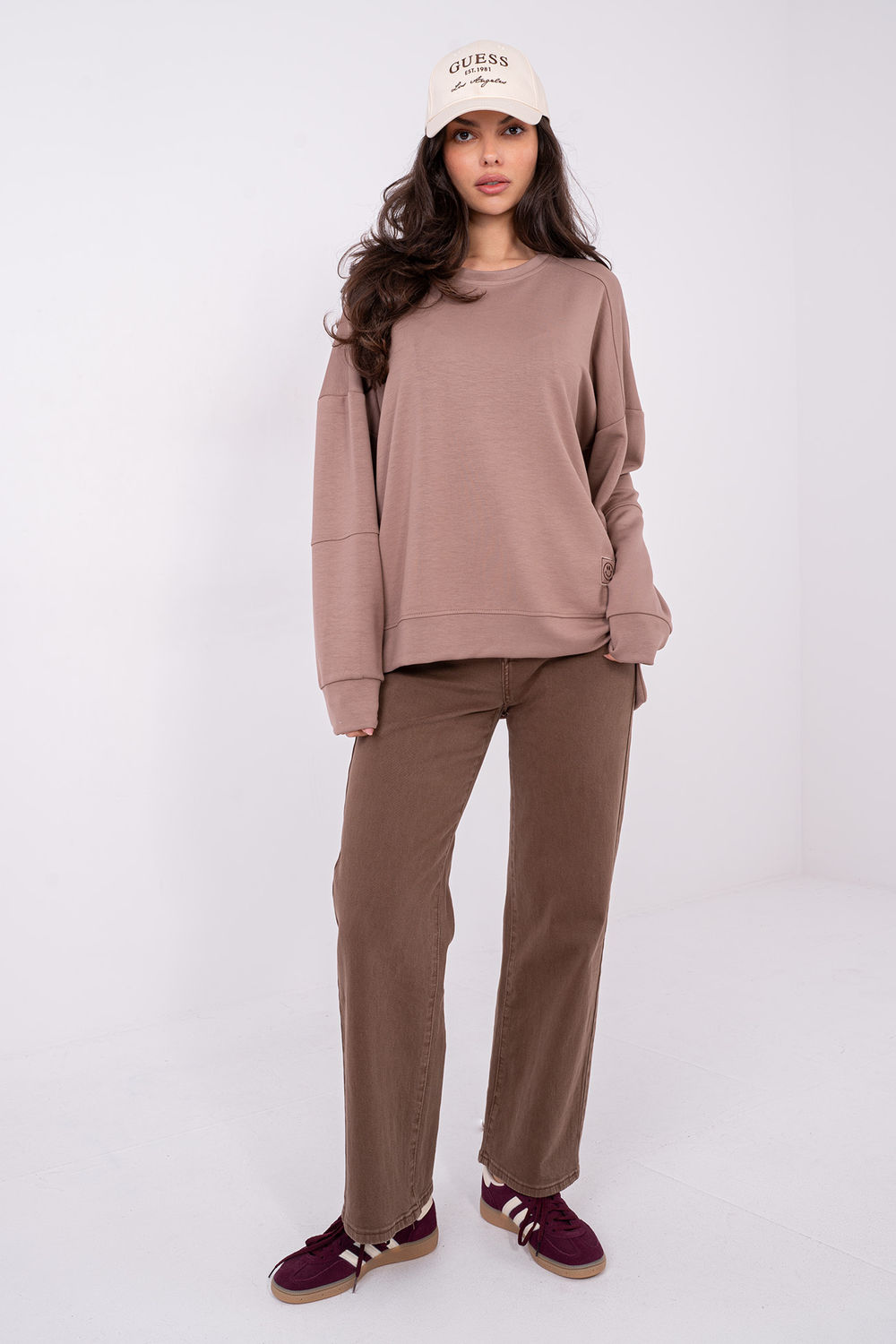 Bluza Damska Model RV-BL-A1063.96 Dark Beige - Rue Paris - obrazek 2