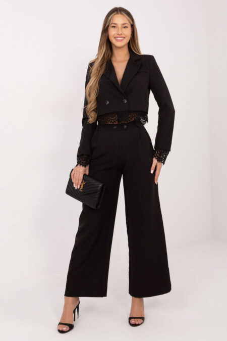Spodnie Damskie Model IT-SP-FL9020-1.73 Black - Rue Paris