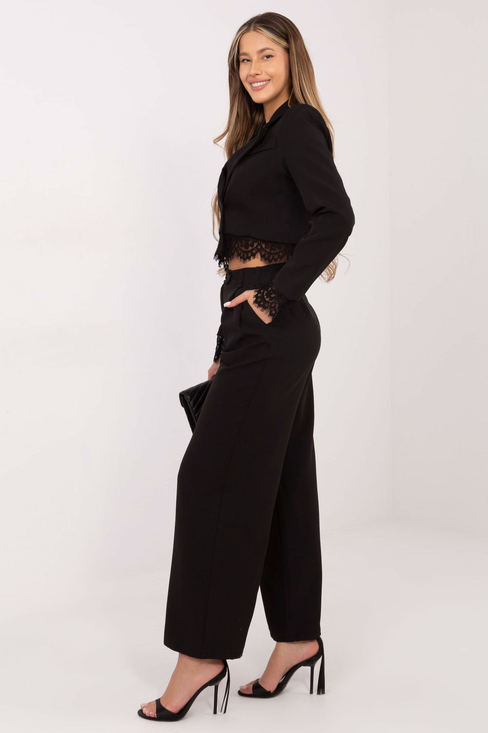 Spodnie Damskie Model IT-SP-FL9020-1.73 Black - Rue Paris - obrazek 2