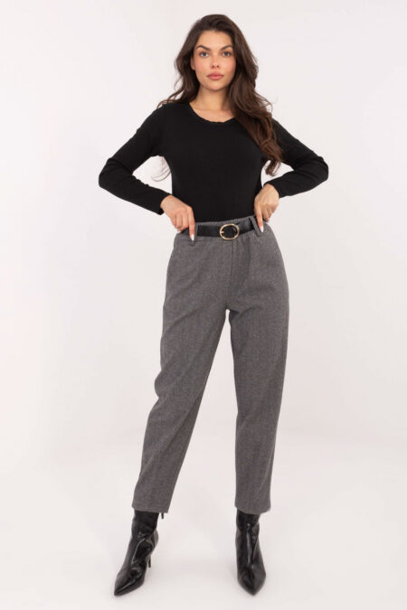 Spodnie Damskie Model IT-SP-FL9767.81 Dark Grey - Rue Paris