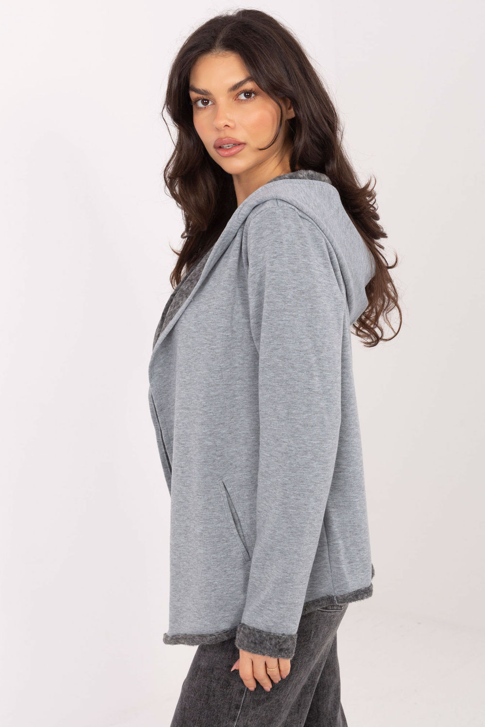 Bluza Damska Model D68450M01066D3 Grey - Sublevel - obrazek 2