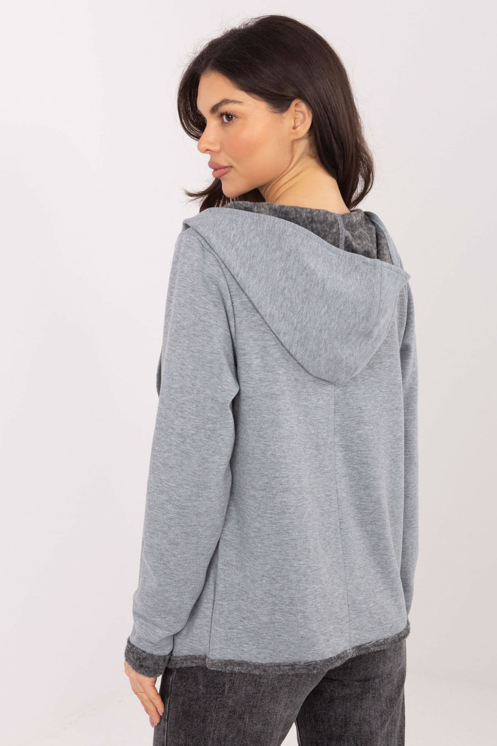 Bluza Damska Model D68450M01066D3 Grey - Sublevel - obrazek 3