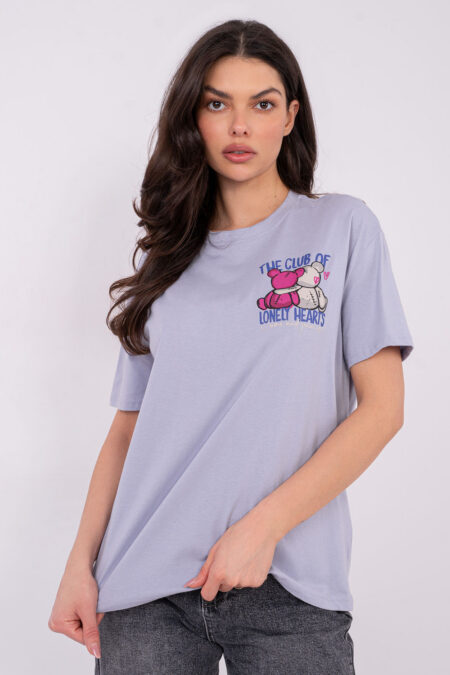 Tshirt Damski Model D12022AH02645Y Light Violet - Sublevel