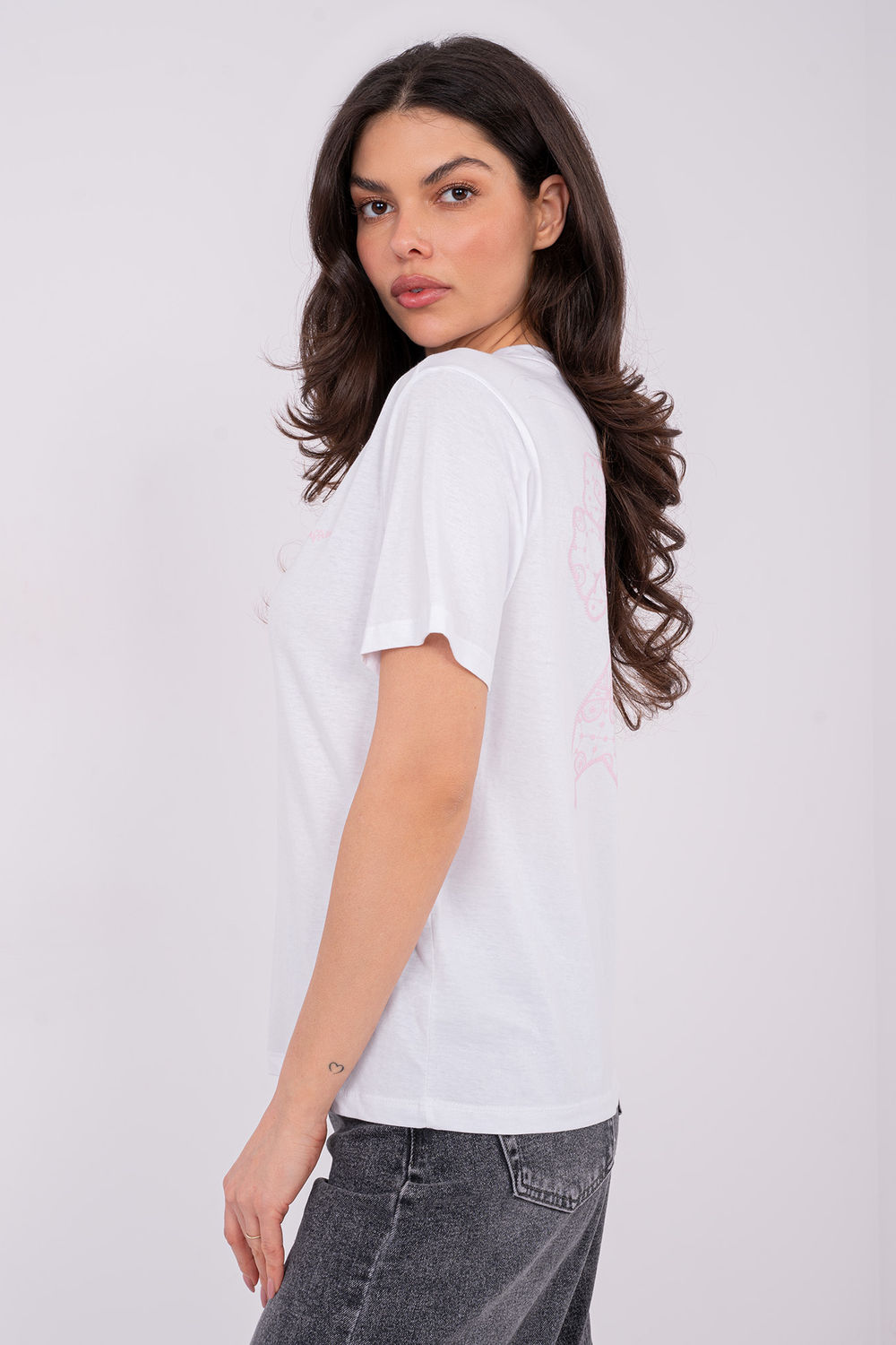 Tshirt Damski Model D12022M02853A White - Sublevel - obrazek 3