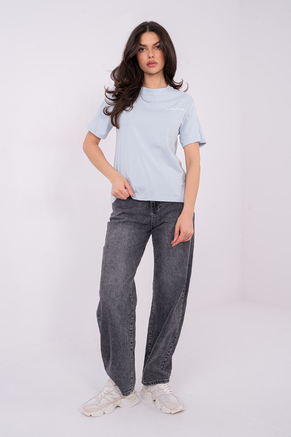 Tshirt Damski Model D12022M02853A Light Blue - Sublevel - obrazek 2