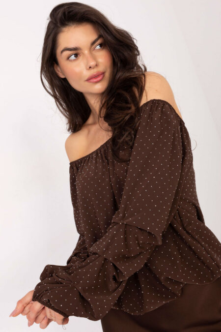 Bluzka Model MI-BZ-61572.27P Brown - Italy Moda