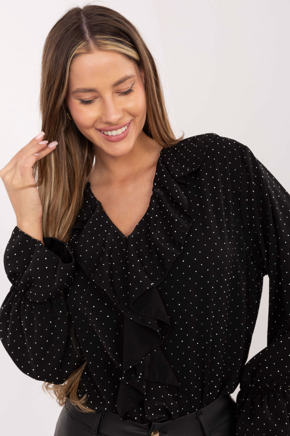 Bluzka Model MI-BZ-92353.33 Black - Italy Moda - obrazek 4