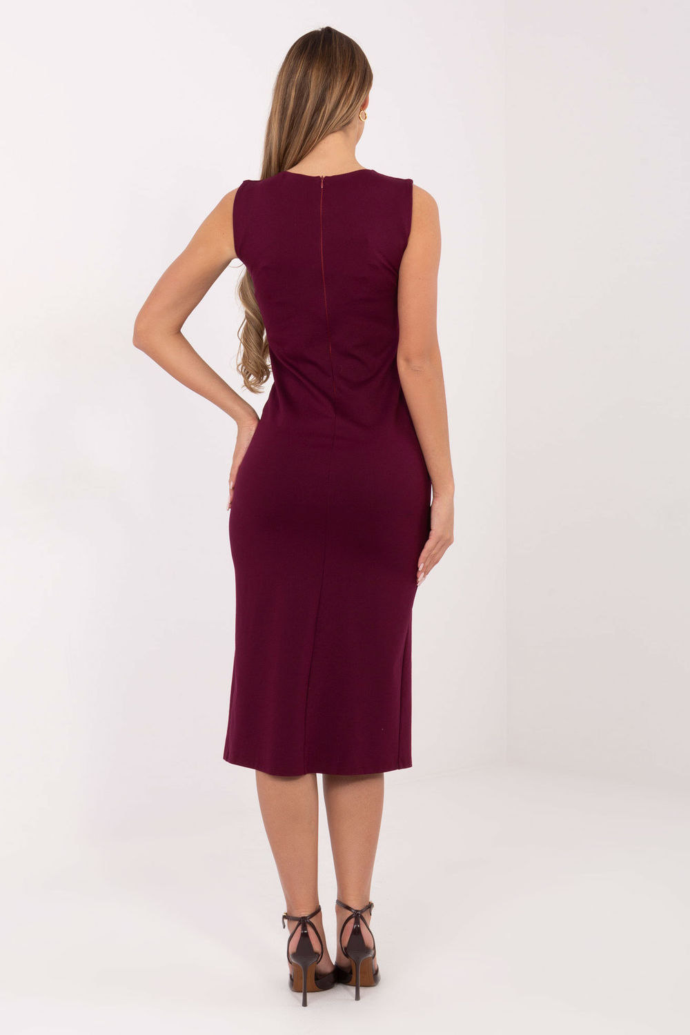 Sukienka Model IT-SK-21891.61 Bordo - Italy Moda - obrazek 3
