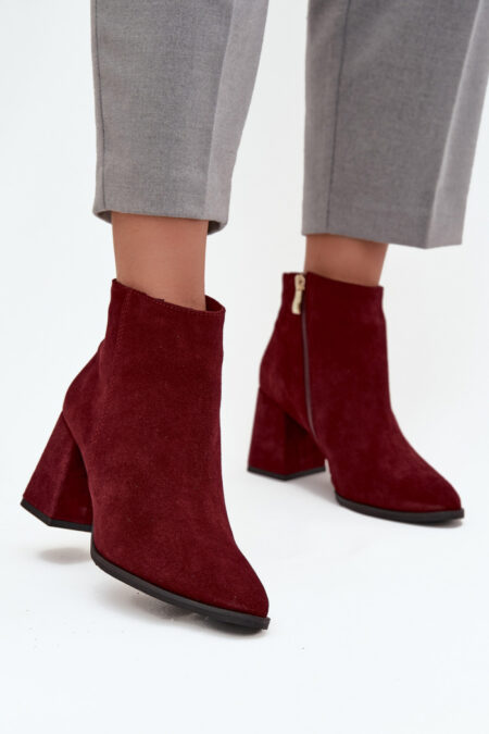 Botki Model Zazoo 3128 Bordo - Step in style