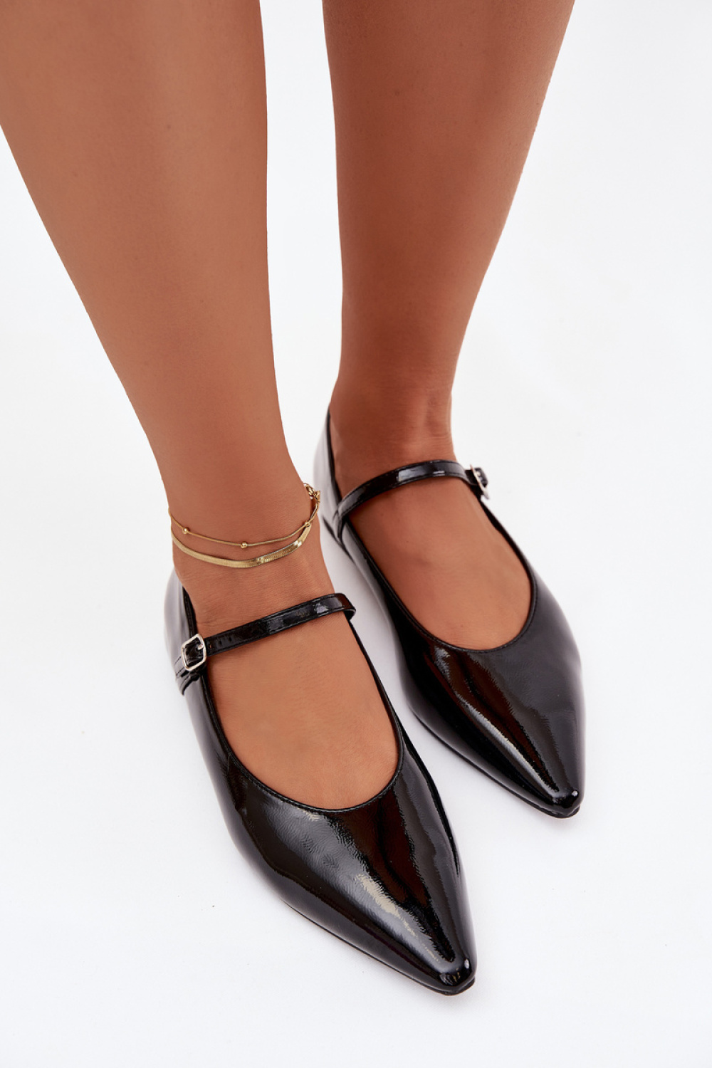 Baleriny Model Jarelle J515-1 Black - Step in style - obrazek 3