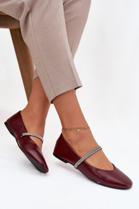 Baleriny Model Ilirene 2732 Bordo - Step in style