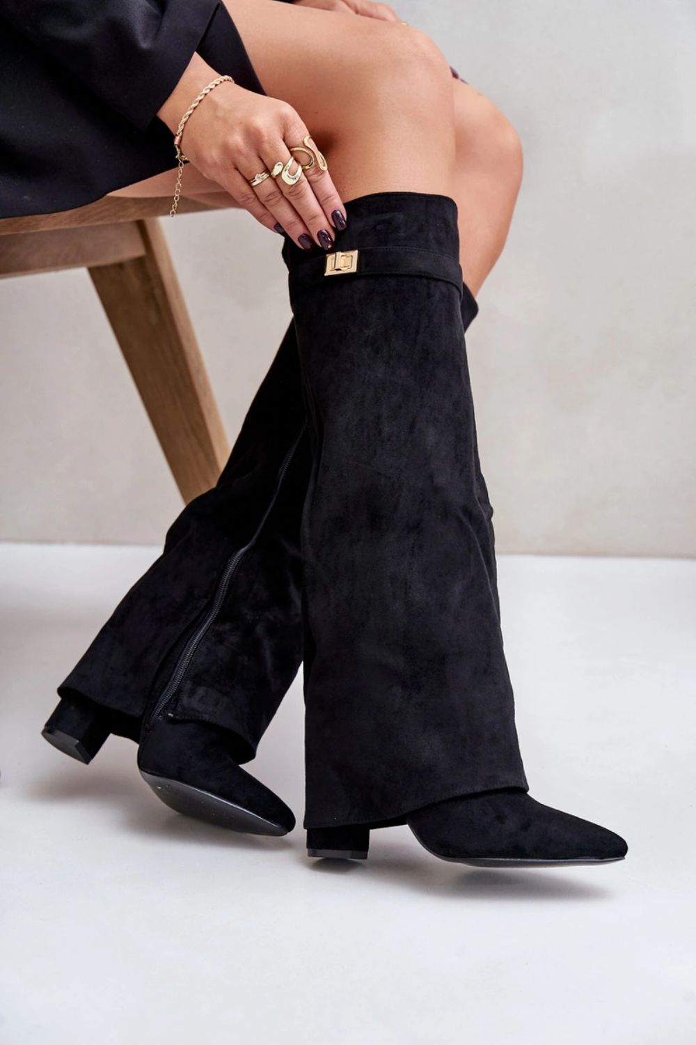 Kozaki Model Evyra 9501A/LA3150/CLS-603 Black - Step in style - obrazek 3