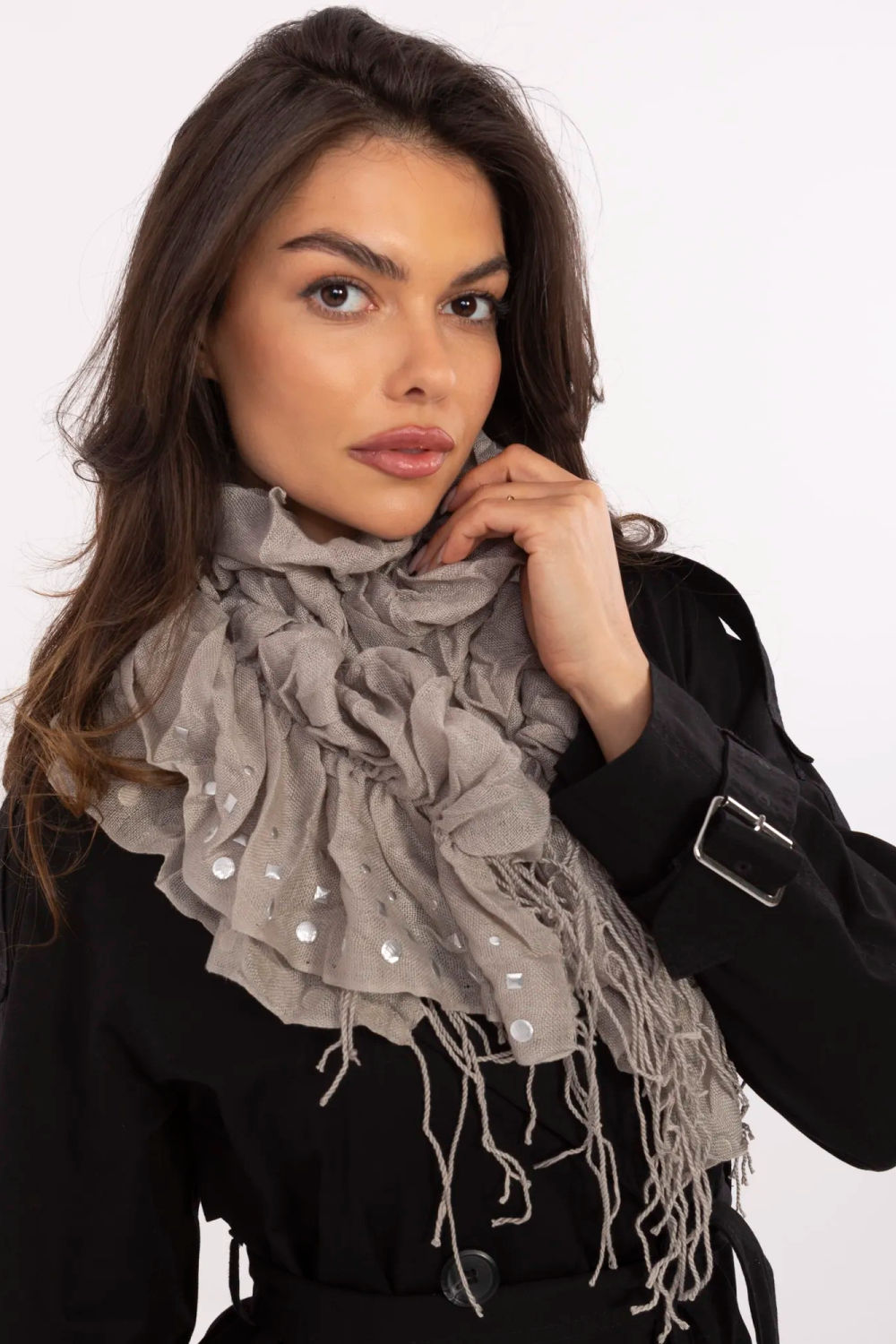 Chusta Model AT-CH-S-893.70P Dark Beige - AT - obrazek 4