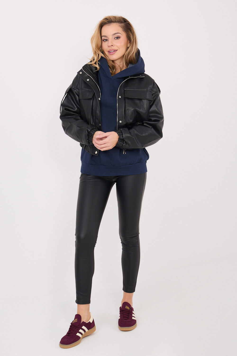 Bluza Damska Model WT-BL-A1457.45 Navy - Factory Price - obrazek 2