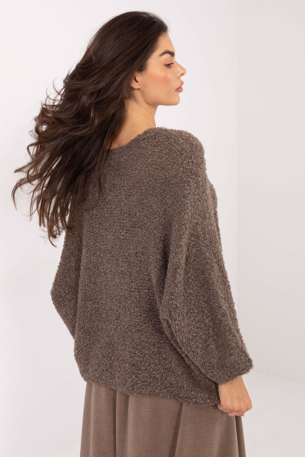 Sweter Damski Model CH-SW-72630.79 Dark Beige - Factory Price - obrazek 3