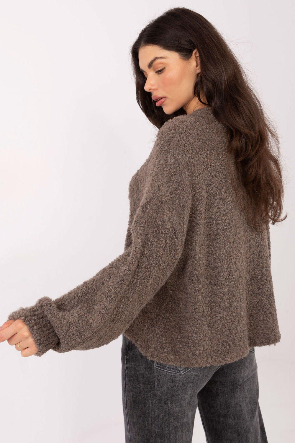 Sweter Damski Model CH-SW-72610.62 Dark Beige - Factory Price - obrazek 3