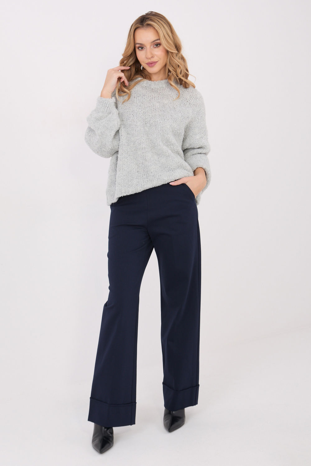 Sweter Damski Model CH-SW-72610.62 Grey - Factory Price - obrazek 2