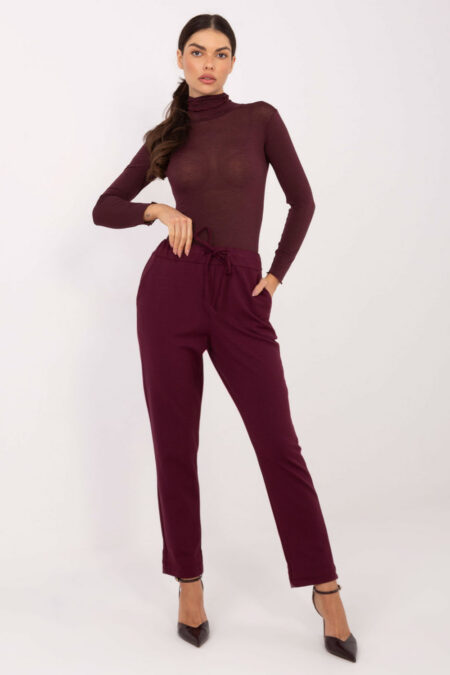 Spodnie Damskie Model IT-SP-FL7690.64 Bordo - Factory Price
