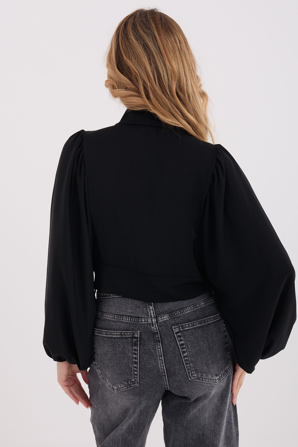 Koszula Damska Model MI-BZ-3304.12 Black - Italy Moda - obrazek 3