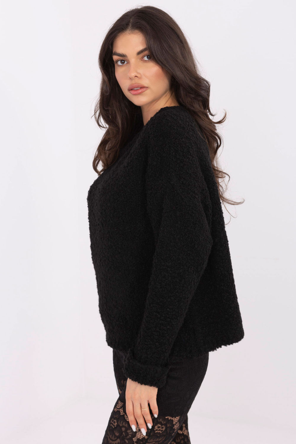 Sweter Damski Model MI-SW-WK32601.19 Black - Italy Moda - obrazek 2