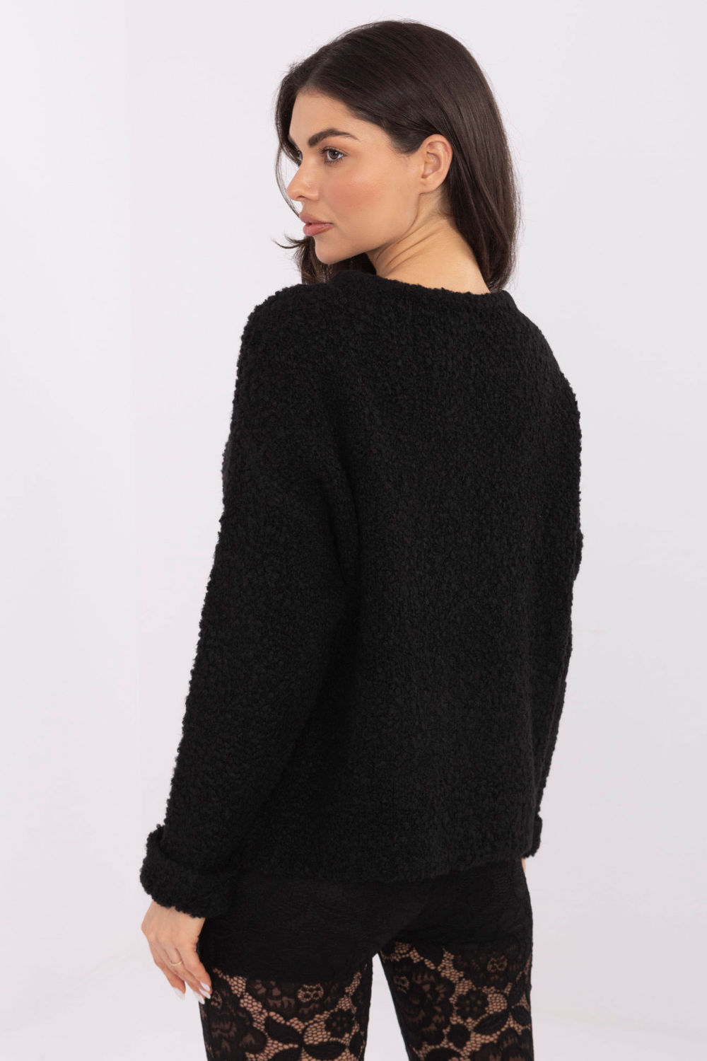 Sweter Damski Model MI-SW-WK32601.19 Black - Italy Moda - obrazek 3