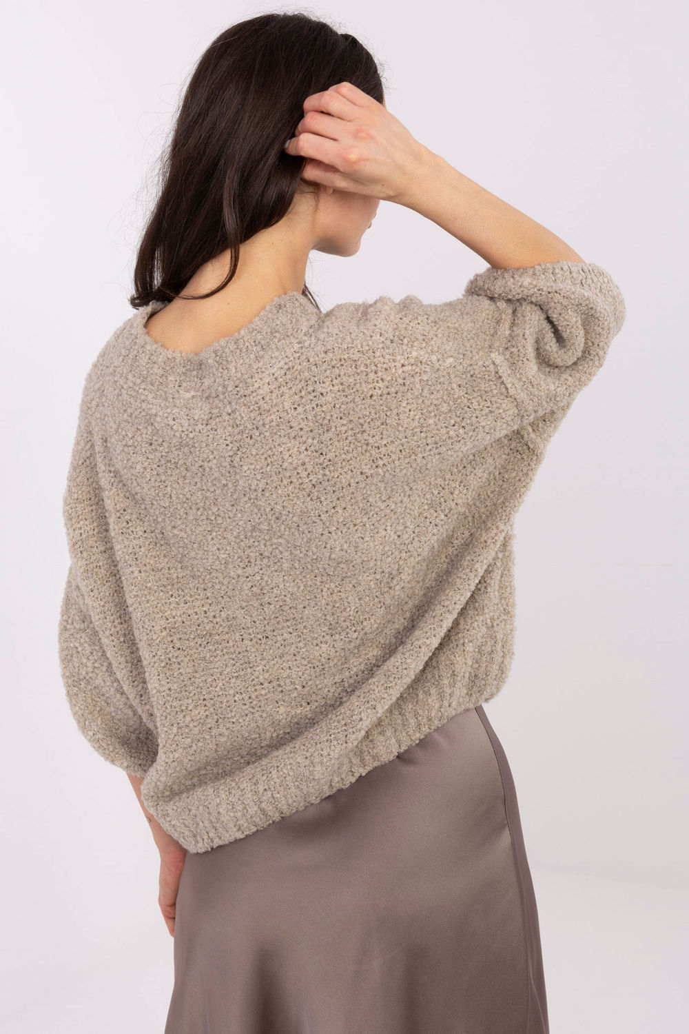Sweter Damski Model IT-SW-72802.77 Beige - Italy Moda - obrazek 3