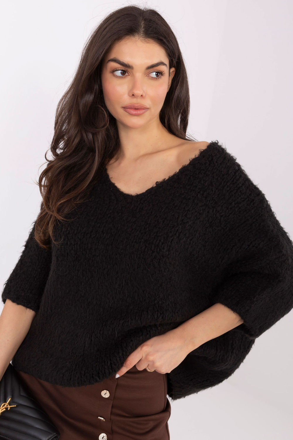 Sweter Damski Model IT-SW-7703.70 Black - Italy Moda - obrazek 4