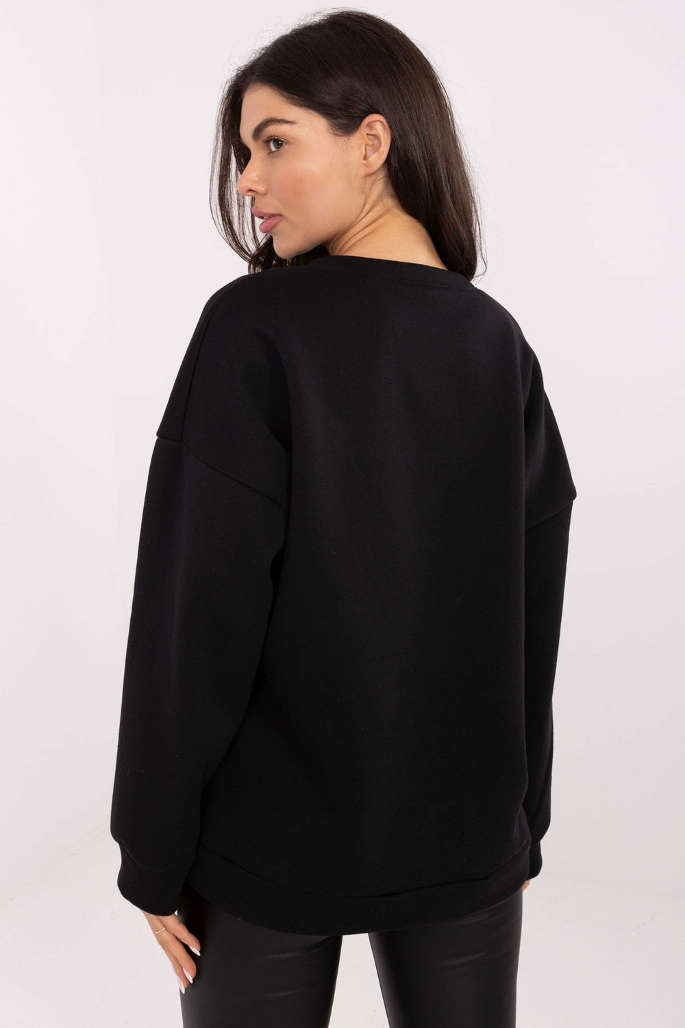 Bluza Damska Model MI-BL-4216-1.82 Black - Italy Moda - obrazek 3