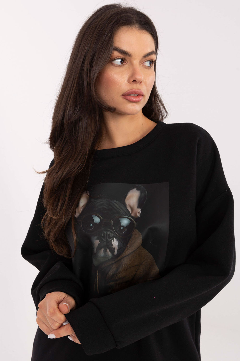 Bluza Damska Model MI-BL-4216-1.82 Black - Italy Moda - obrazek 4
