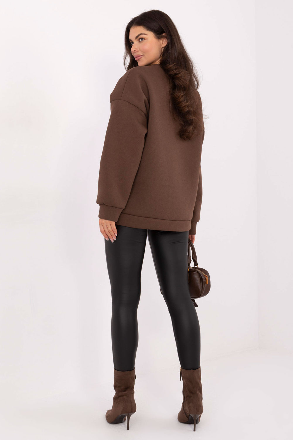 Bluza Damska Model MI-BL-4216-1.82 Brown - Italy Moda - obrazek 3