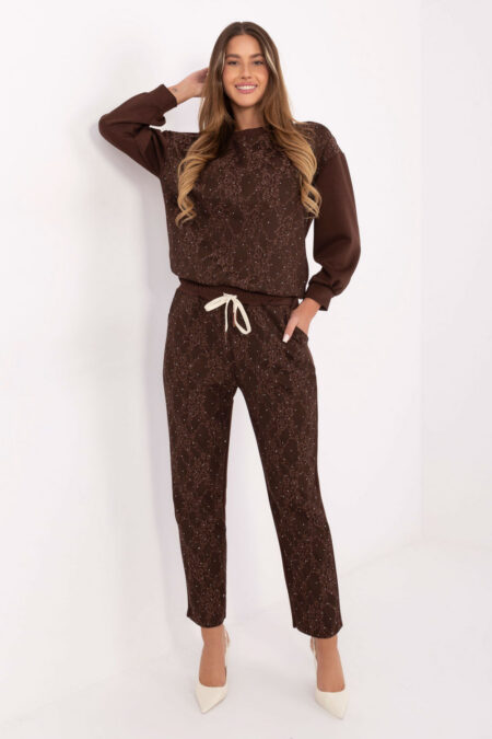 Spodnie Komplet Model IT-KMPL-9850.14P Brown - Italy Moda