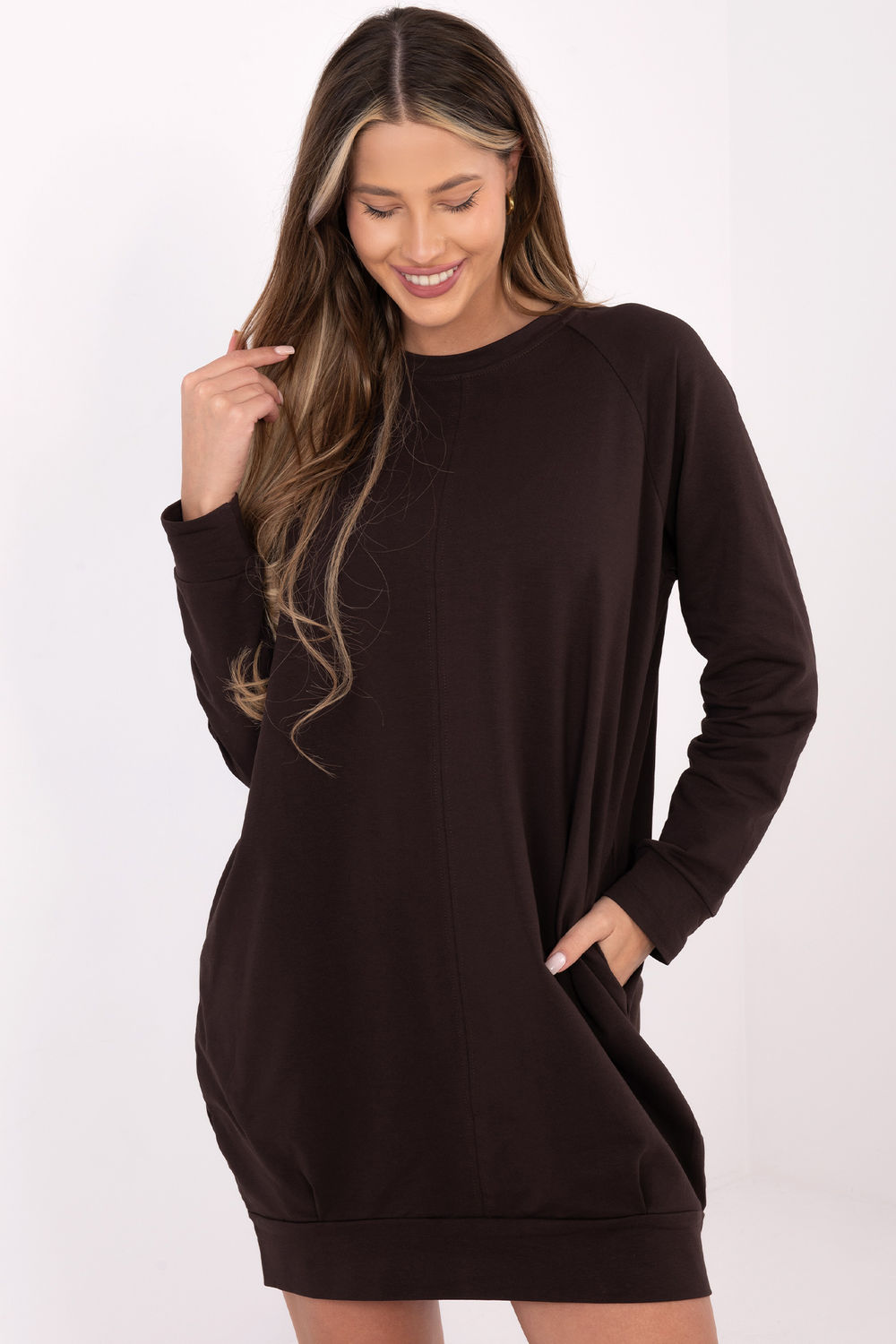 Sukienka Model RV-TU-5184.93P Dark Brown - BFG