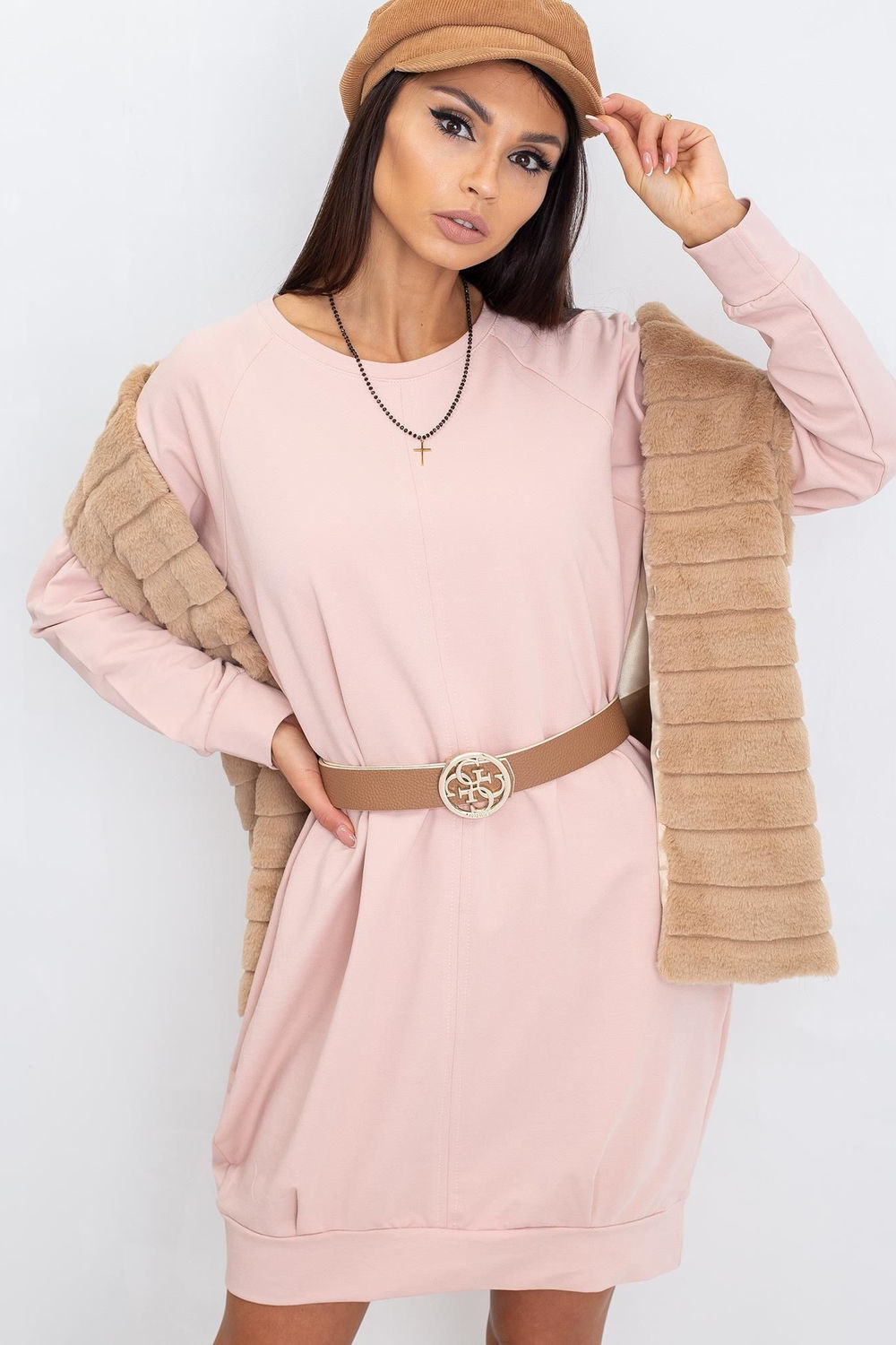 Sukienka Model RV-TU-5184.93P Light Pink - BFG