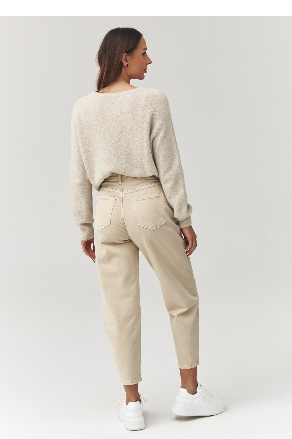 Sweter Damski Model C40 Light Beige - Makadamia - obrazek 3