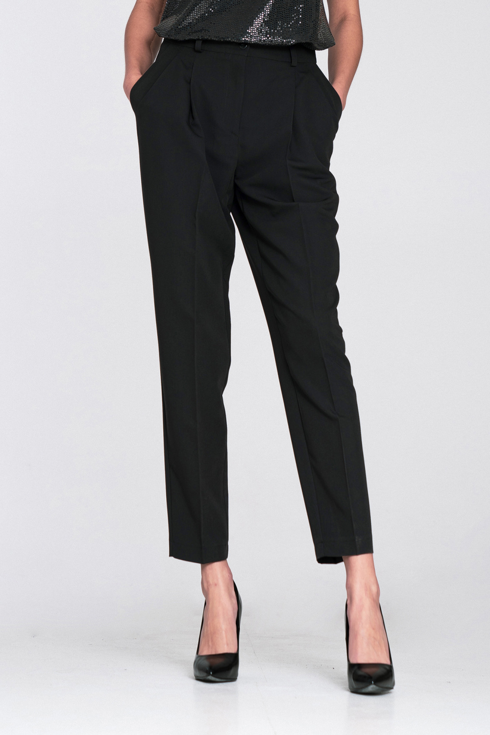 Spodnie typu balloon SD133 Black - Nife