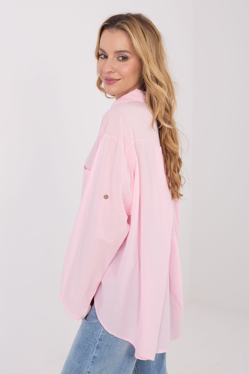 Koszula Damska Model IT-KS-6704.25 Light Pink - Factory Price - obrazek 3