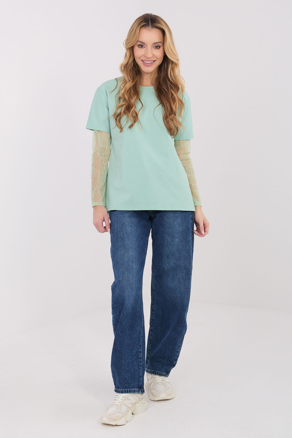 Bluzka Model MI-BZ-4227.61 Pistacja - Italy Moda - obrazek 2