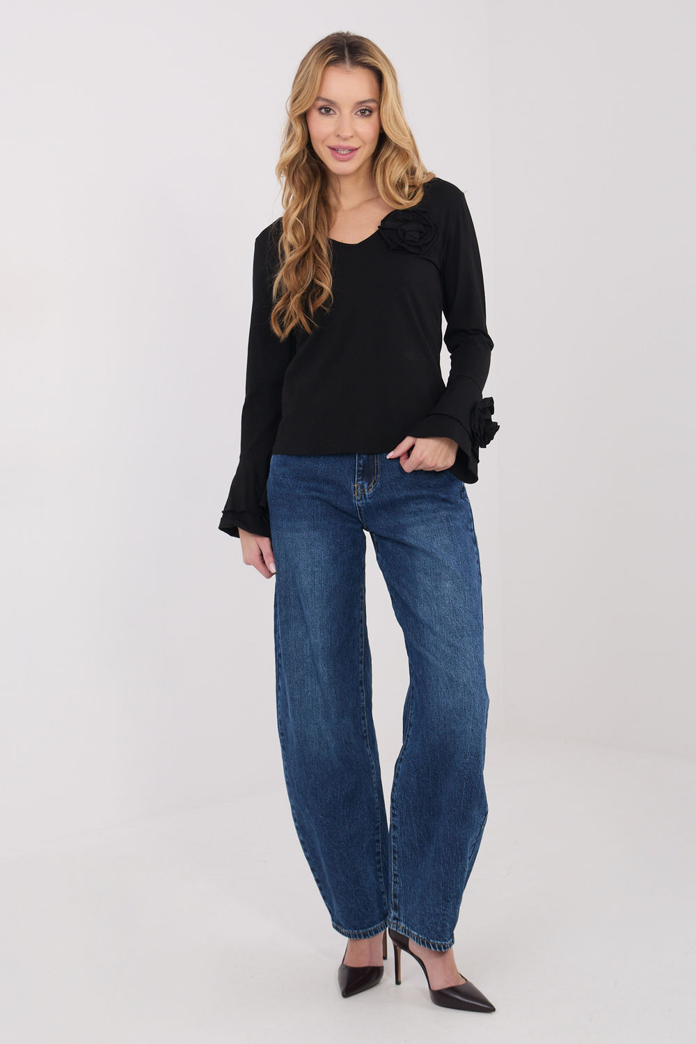 Bluzka Model IT-BZ-22139.55 Black - Italy Moda - obrazek 2