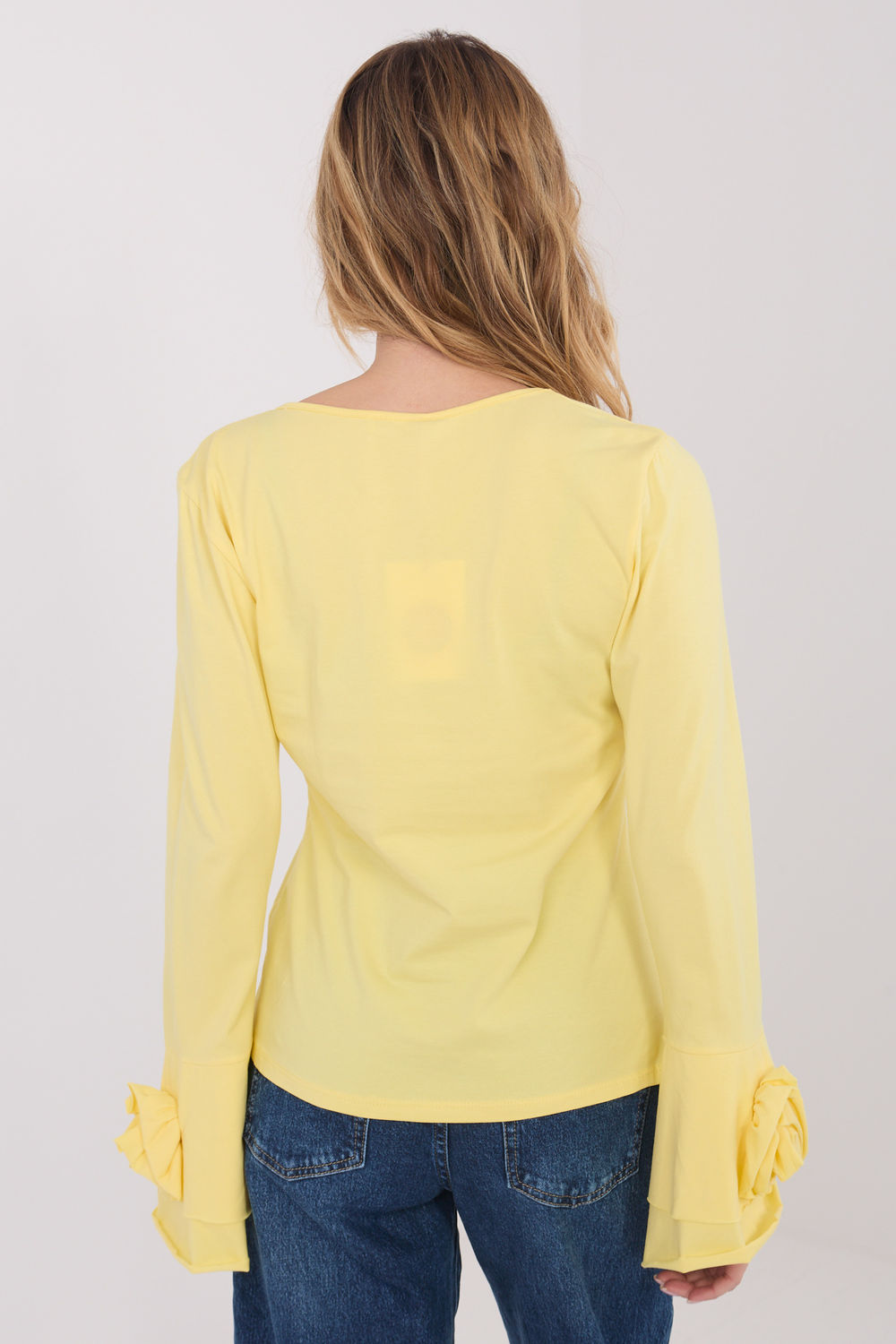 Bluzka Model IT-BZ-22139.96 Light Yellow - Italy Moda - obrazek 3
