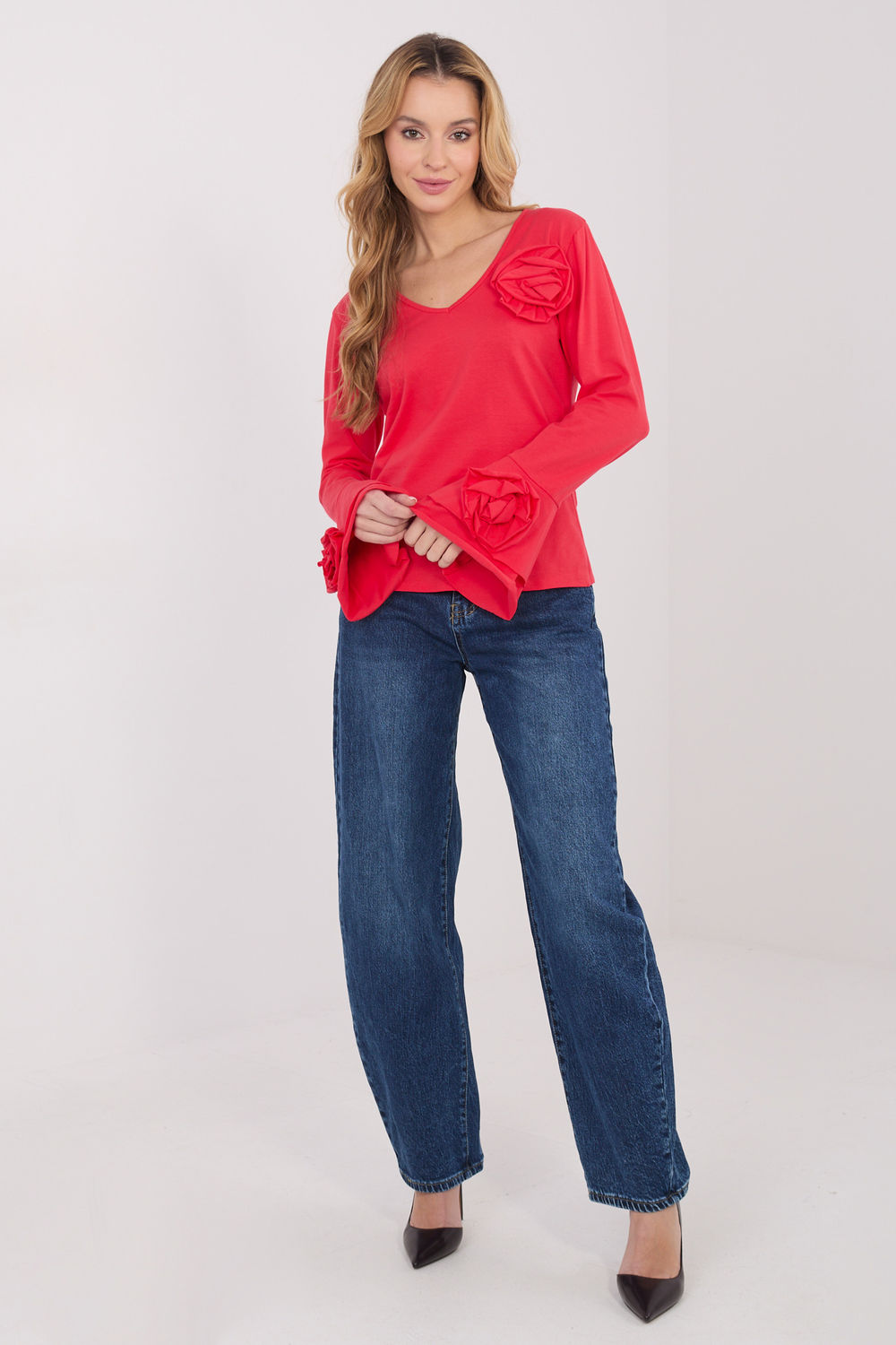 Bluzka Model IT-BZ-22139.96 Coral - Italy Moda - obrazek 2