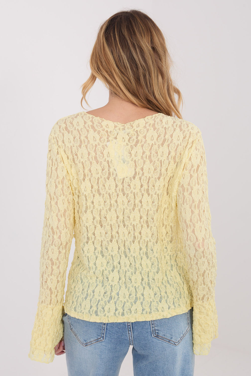 Bluzka Model IT-BZ-9970.97 Light Yellow - Italy Moda - obrazek 3